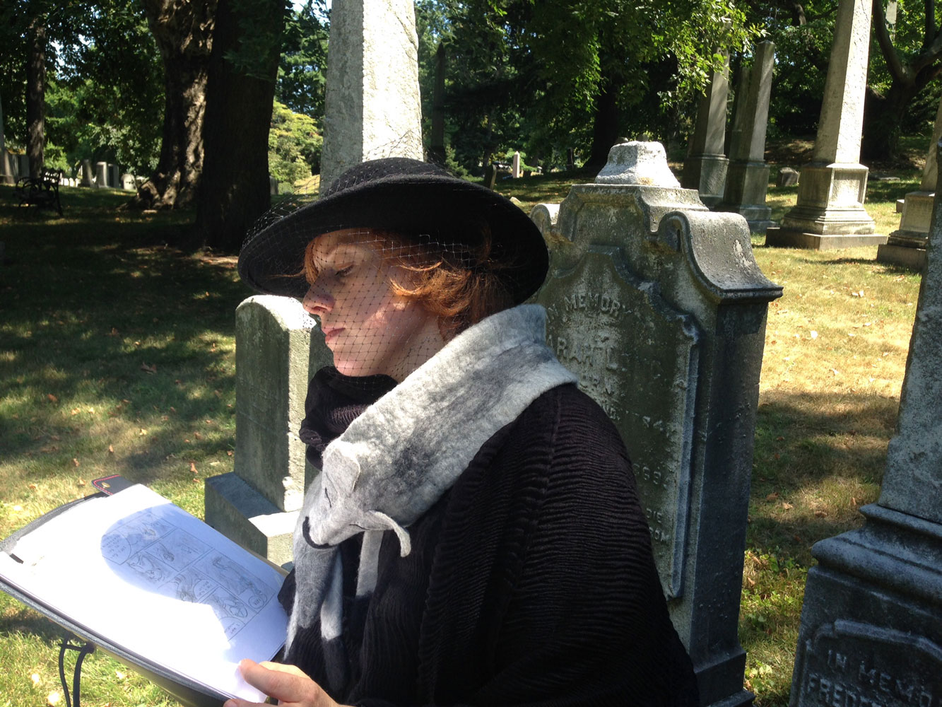 Laura Terry in the Graveyard