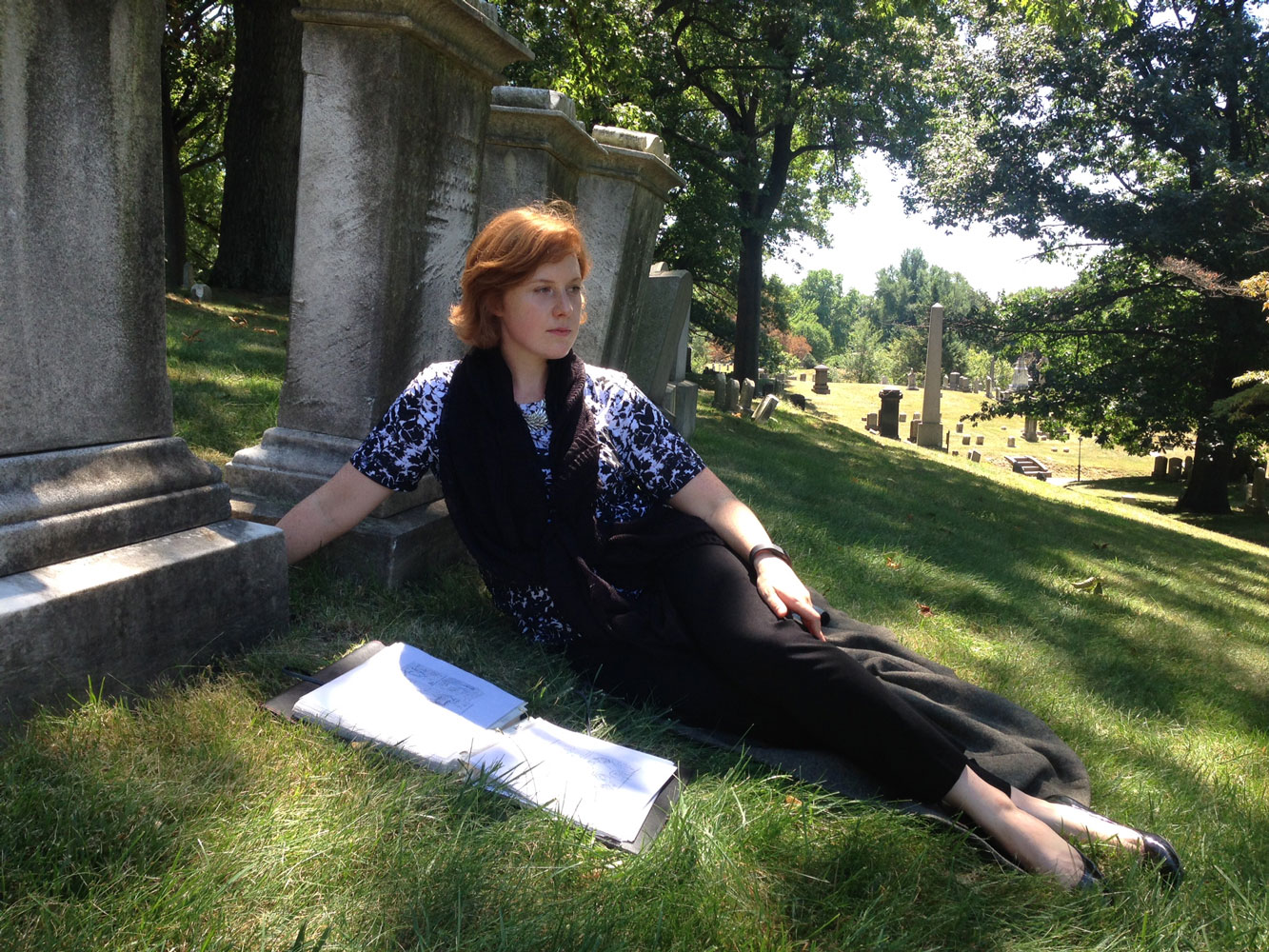 Laura Terry in the Graveyard