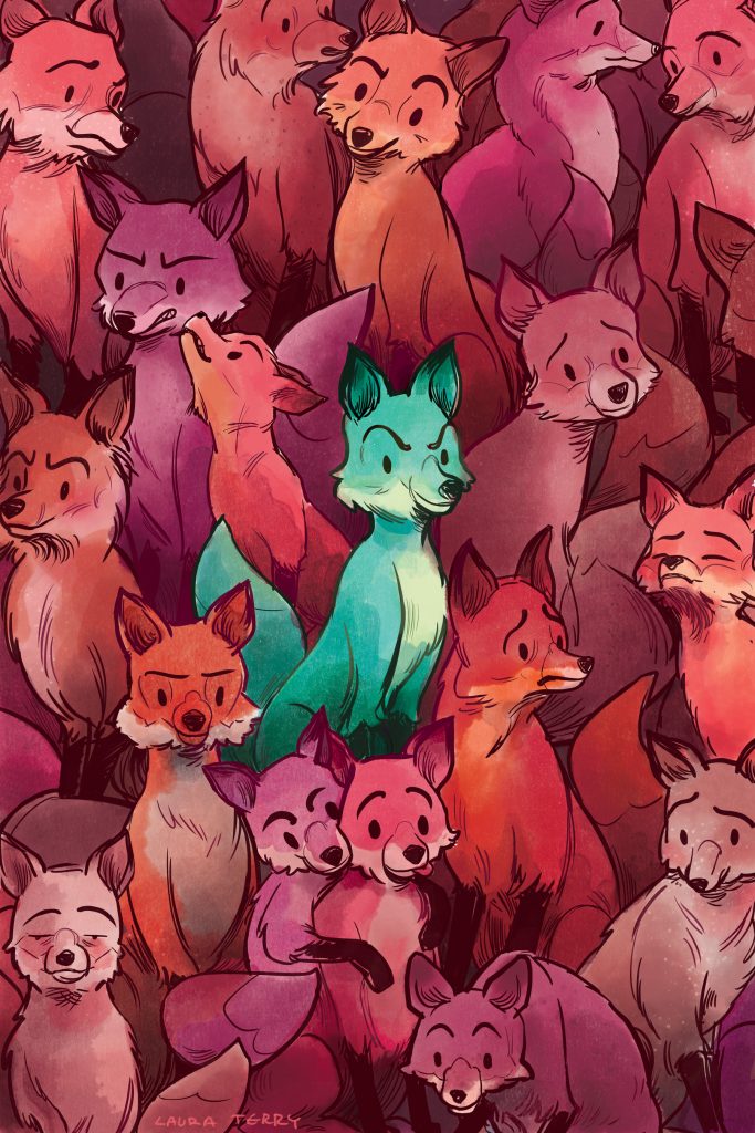 Green Fox by Laura Terry